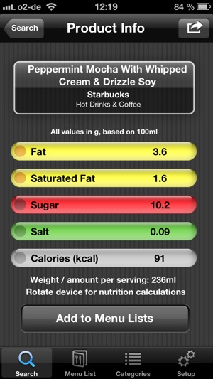 Fast Food Restaurant Nutrition Menu Finder, Calories Counter(圖4)-速報App