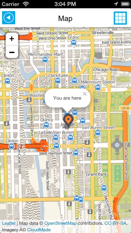Chicago offline map, guide & hotels