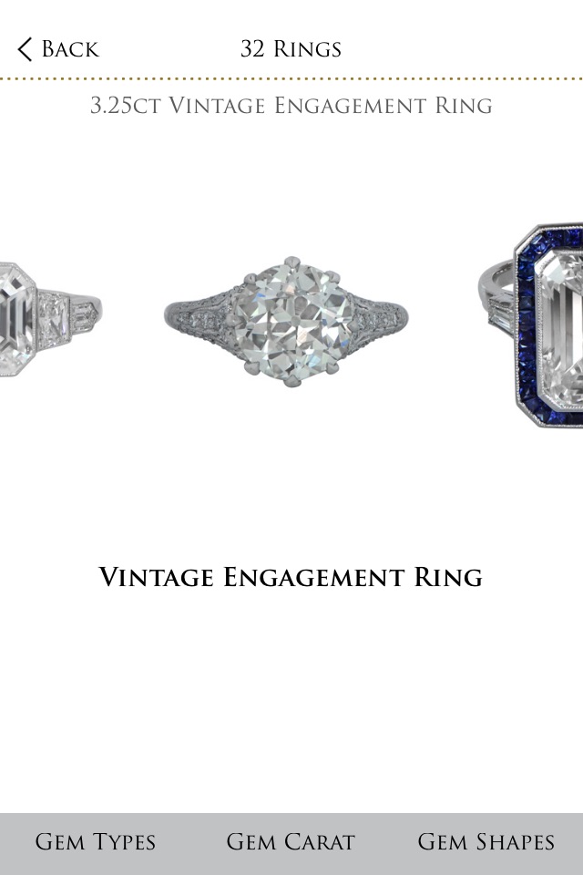 Vintage Engagement Rings - Try It On - Estate Diamond Jewelry screenshot 3