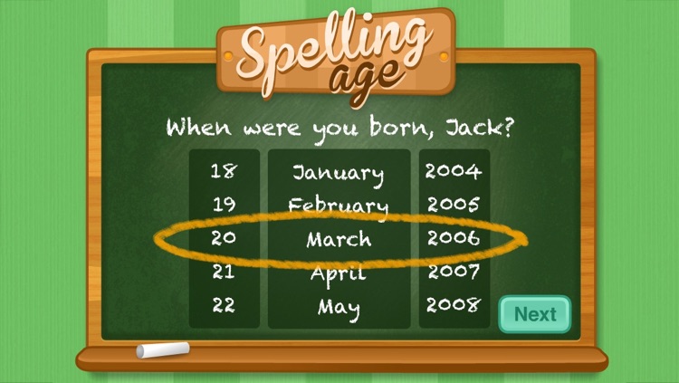 Spelling Age