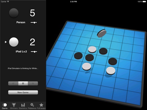 Blue Reversi HD Lite screenshot 3