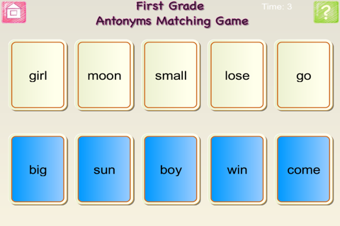 First Grade and Second Grade Antonyms and Synonyms screenshot 3