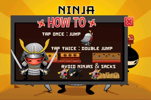 Ancient Clash: Samurai Vs Ninja (Run and Jump Game for Kids) screenshot 2