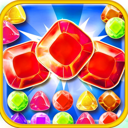 Jewel's Smash Match-3 - diamond game and kids digger's mania hd free iOS App