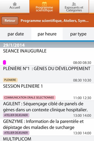 7èmes Assises de Génétique Humaine et Médicale screenshot 3