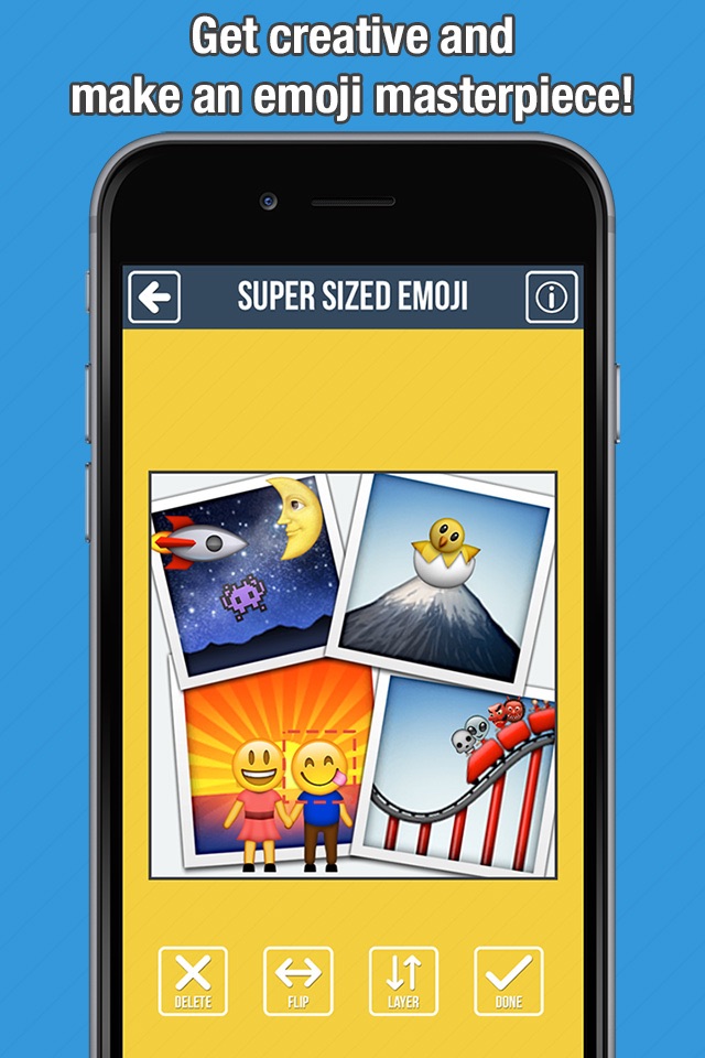 Super Sized Emoji - Big Emoticon Stickers for Messaging and Texting screenshot 3