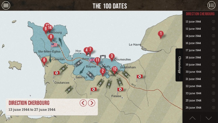 The 100 Dates of the battle of Normandy - Pocket version