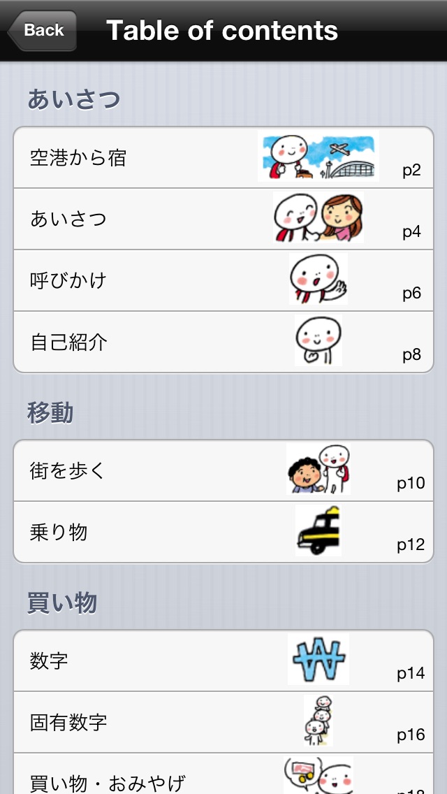 指さし韓国　touch＆talk screenshot1