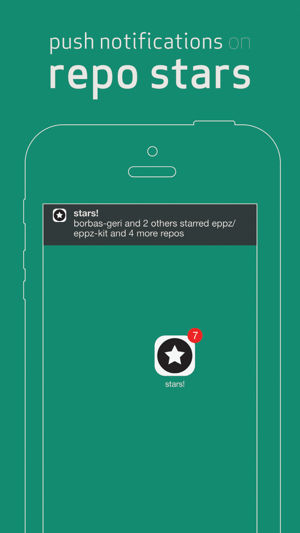 GitHub stars! - push notifications on repo stars(圖1)-速報App