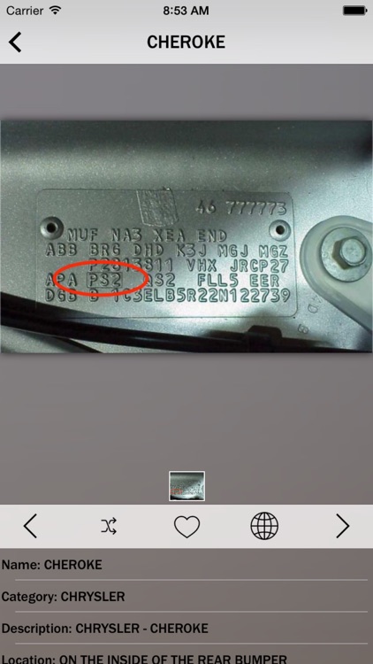 Car Color Codes Info screenshot-3