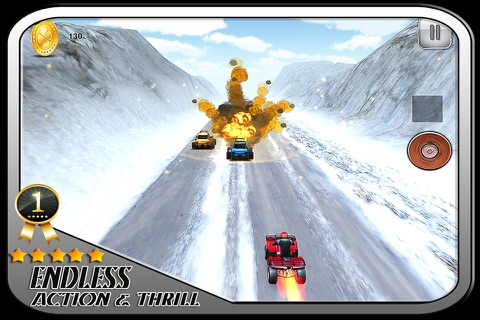 ATV Quadbike Frozen Highway - NOS Boosted Winter Racing screenshot 4