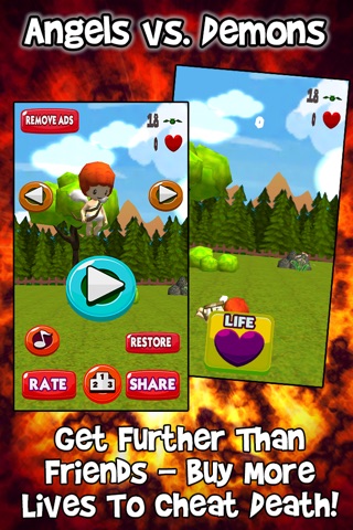Angels vs Demons – Good and Evil Battle For Flappy Souls Across Earth, Hell and Heaven screenshot 4