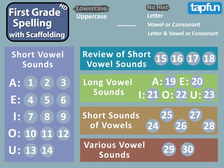 First Grade Spelling with Scaffolding