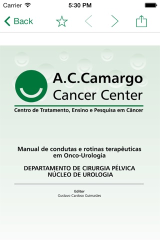 Rotinas terapêuticas A.C. Camargo Cancer Center screenshot 2