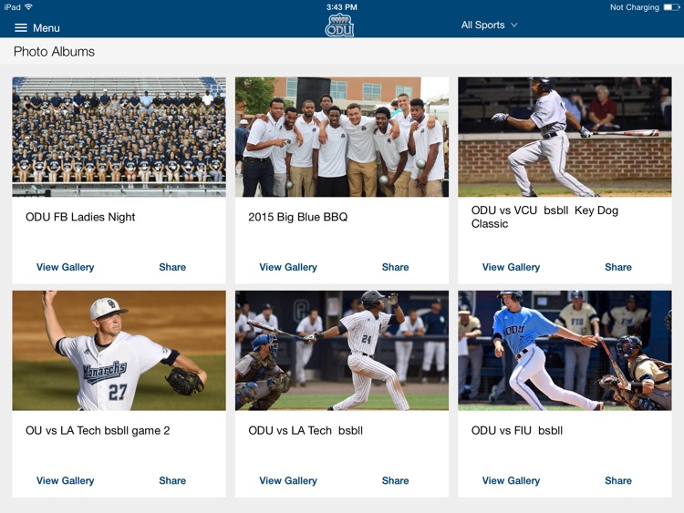 ODU Sports iPad 2015