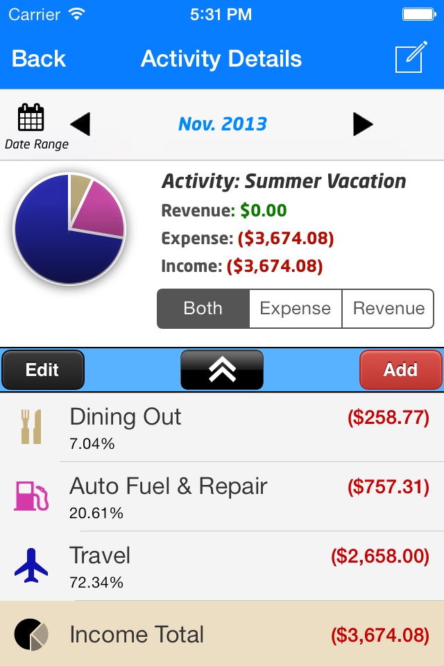 EZ Track™ Personal & Business Expense Finance Debt Tracker App screenshot 2