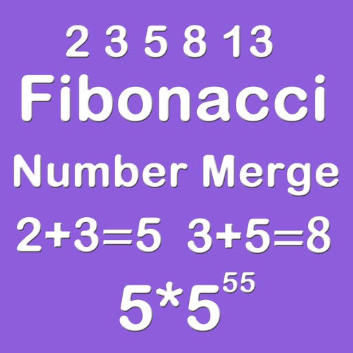 Number Merge Fibonacci 5X5 - Sliding Number Block And Playing The Piano icon