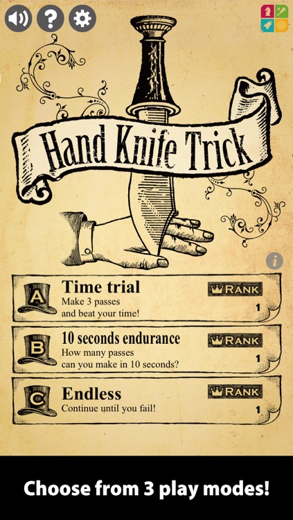 Hand Knife Trick - Bloody Hand