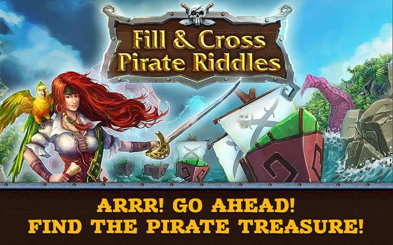 Fill and Cross. Pirate Riddles thumbnail 1