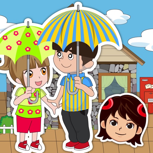 漂亮的花雨伞 icon