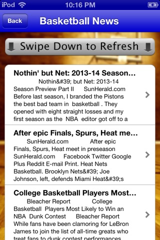 Basketball Schedules - NBA Edition screenshot 3