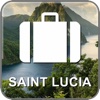 Offline Map Saint Lucia (Golden Forge)