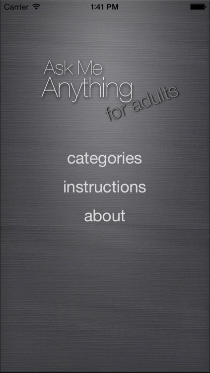 Ask Me Anything for Adults Conversation Starters screenshot-4