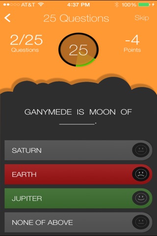 SaturnQuiz screenshot 2