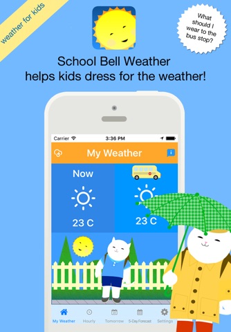 School Bell Weather - Weather for Kids and Parents screenshot 2