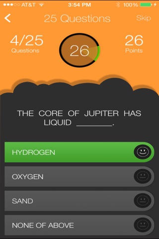 JupiterQuiz screenshot 2