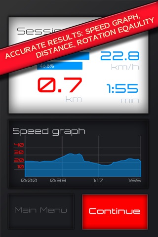 Indoor Cycling Speedometer with Gyroscope screenshot 2