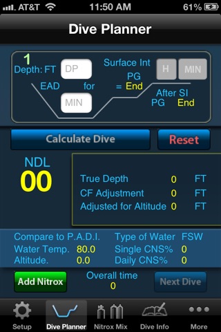 iDive Planner screenshot 2