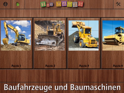 1st GAMES - Construction trucks and heavy equipment HD puzzle for kids screenshot 3