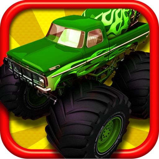 Monster Truck Rider Jam on the Mine Field Dune City 3D Icon