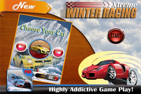 Winter Games Extreme Racing PRO : A 4X4 Super Cars offRoad Snow Race screenshot 2