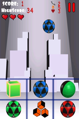 3D Revolution Frenzy – Cubes and Spheres Fall Down- Pro screenshot 3