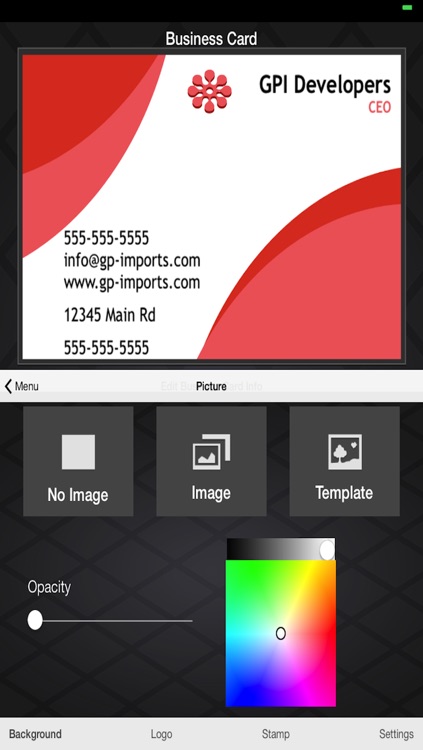 Business Card Builder