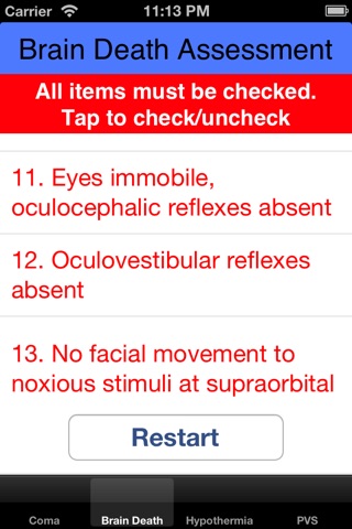 Coma and Brain Death App screenshot 2