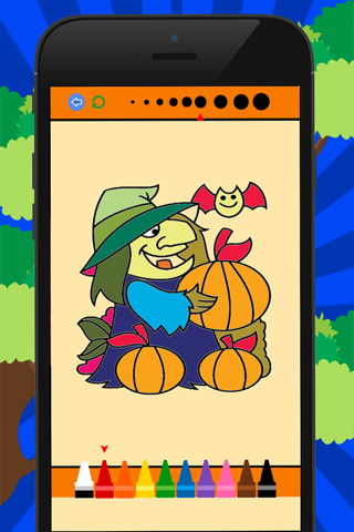 Halloween Coloring Book for Kid Games screenshot 4