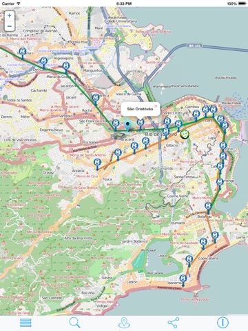 リオメトロ ­ トランスポートの地図 - リオデジャネイロオフラインマップのおすすめ画像1