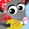 The clever mouse: Animal feeding - a preschool game for kids and toddlers