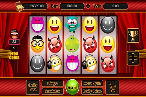 All New Smiley Emoticons Fortune Slots - Slot Machine, Vegas Blackjack, & Bingo Free screenshot 3