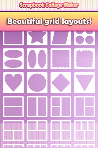 Scrapbook Collage Maker - Stitch your Pics in Cute Grid Frames with Fun Effects and Filters screenshot 2