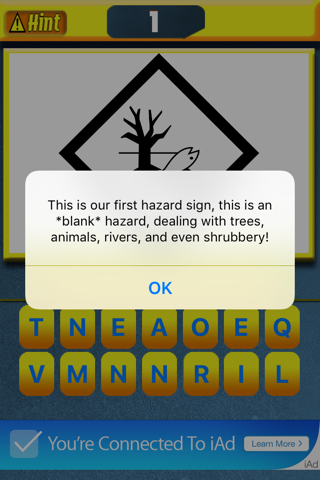 Danger Signs a fun word scramble puzzle game where you unscramble well knows symbols screenshot 3
