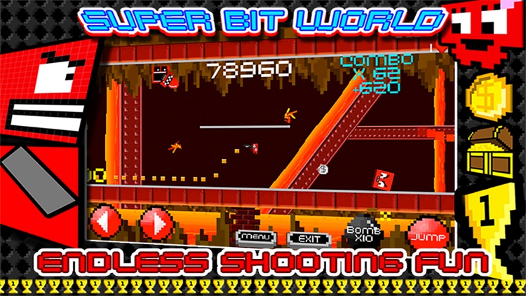 SUPER BIT WORLD : 2D Jump Platformer X Free - from Cobalt Play 8 Bit Games