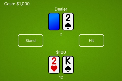Blackjack for Apple Watch and iPhone screenshot 2