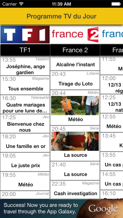 Mon Programme TV : Le meilleur de vos programmes dans votre poche !