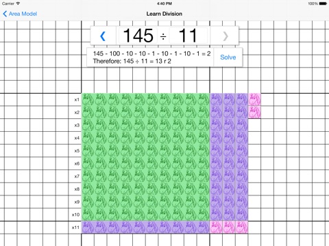 Area Model - Multiplication and Division screenshot 4