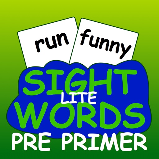 Sight Words Pre-Primer Lite Flash Cards - sight words for kids in preschool and kindergarten Icon