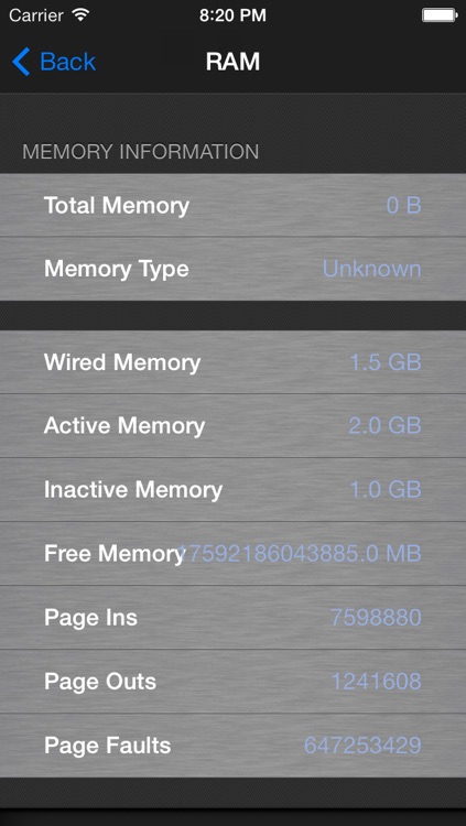 SYSMON - Activity Monitor, Network Info, Battery Charge Status & Memory Manager
